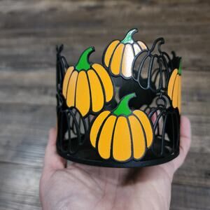 Bath and Body Pumpkin Fall jar candle holder WW